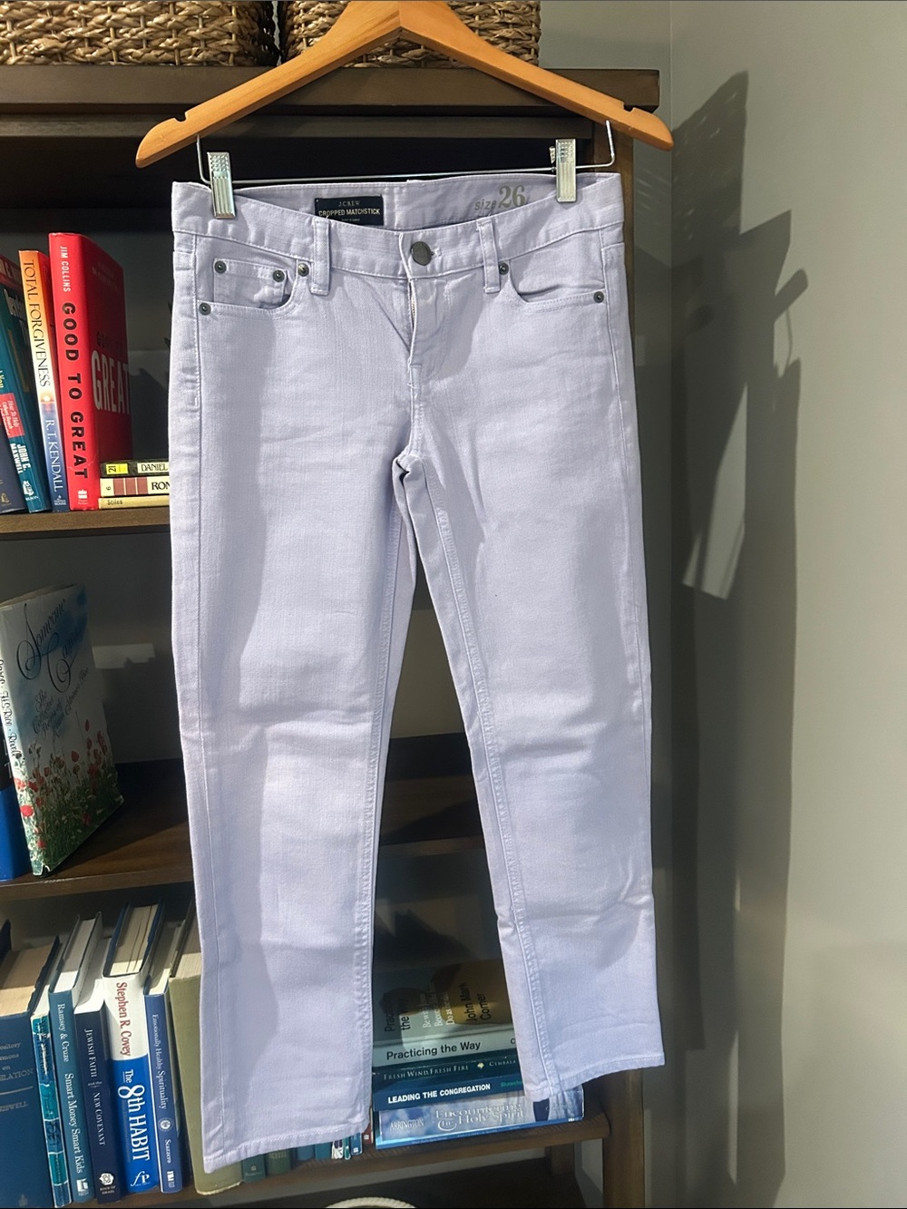 J. Crew Lavender Cropped Jeans